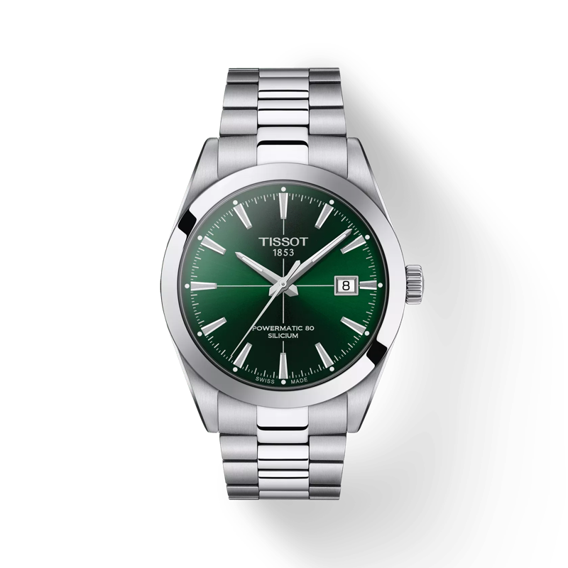 Tissot Gentleman Powermatic 80 Silicium (T1274071109101)Diameter:40 mm
316L stainless steel case,Swiss automatic movement,Up to 80 hours power reserve