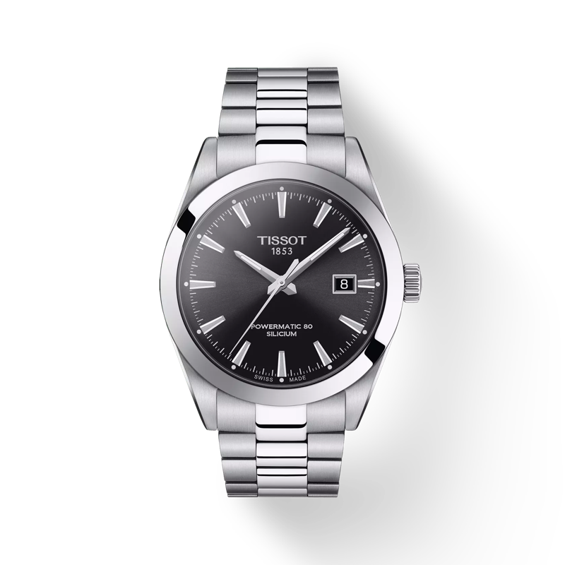 Tissot Gentleman Powermatic 80 Silicium (T127.407.11.051.00)
316L stainless steel case,Swiss automatic movement,Up to 80 hours power reserve
Diameter: