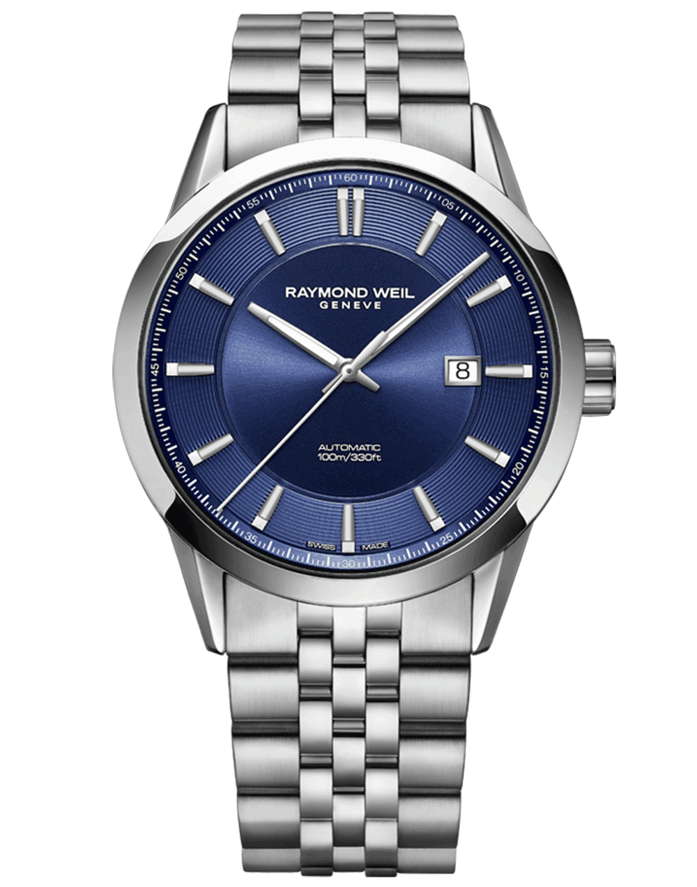 Raymond Weil Freelancer Stainless Steel Automatic Blue Dial 42Mm Watch (2731-ST-50001)