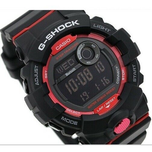 Casio G Shock Digital Multi Function Red Dial Watch (GBD800-1)