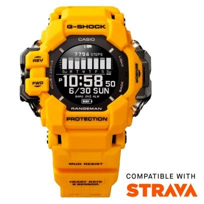 Casio G-Shock Master Of G - Land Digital Yellow Resin Watch (GPRH1000-9)