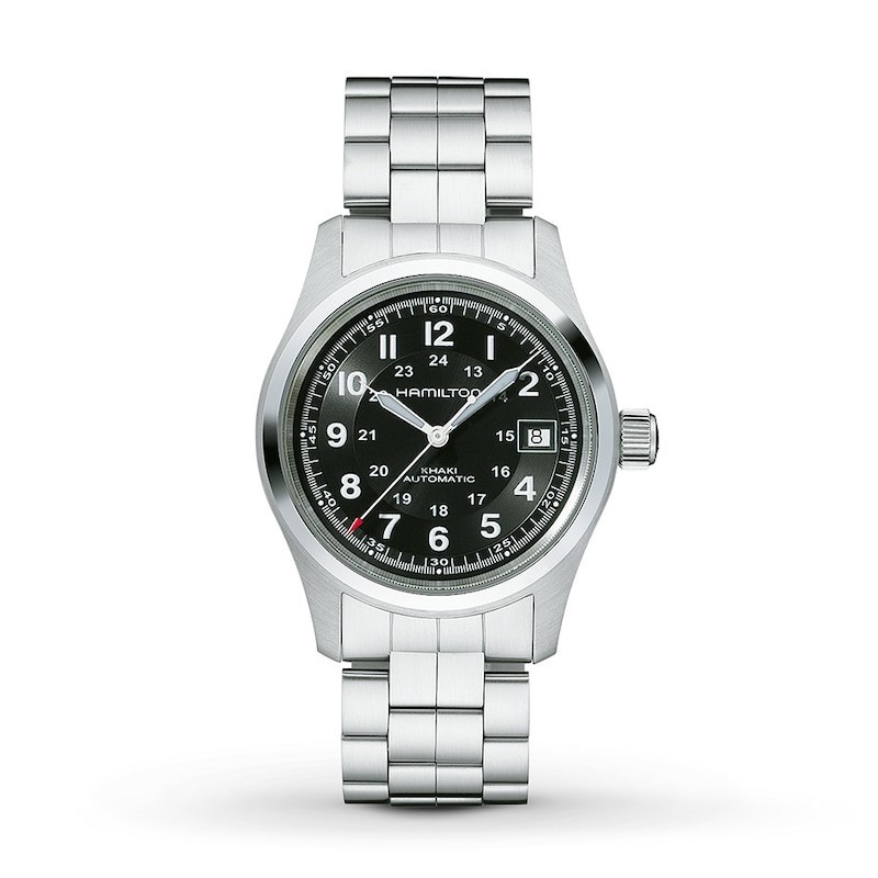 Hamilton Stainless Steel Khaki Field Automatic| 38 Mm Watch (H70455133)