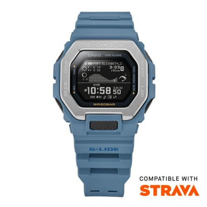 Casio G-Shock G-Lide Teal Resin Surf Watch (GBX100-2)