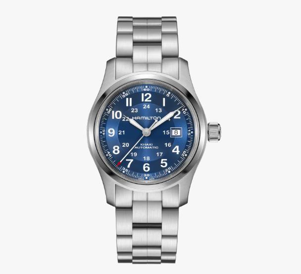Hamilton Stainless Steel Khaki Field Auto 42mm Watch (H70605140)