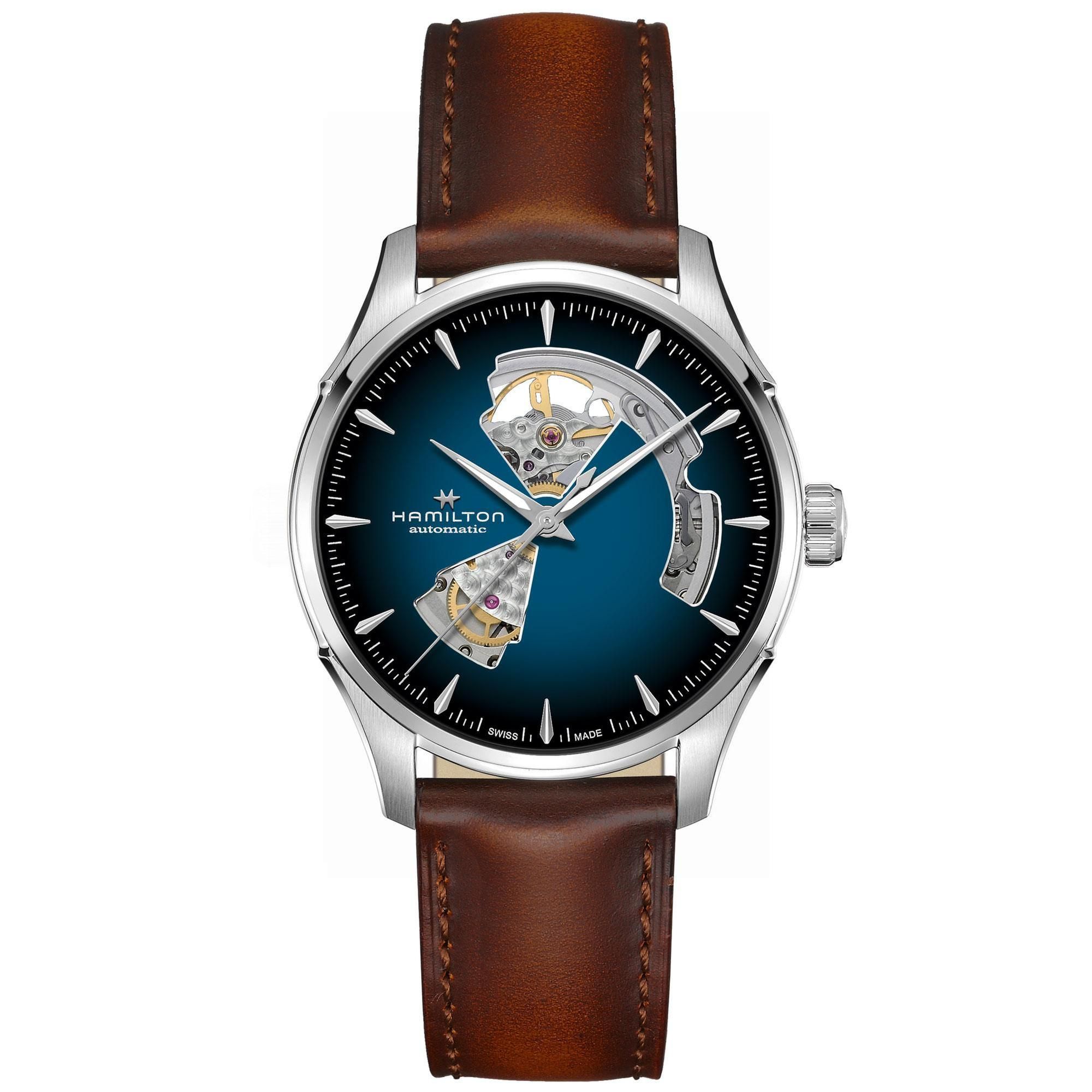 Hamilton Jazzmaster Open Heart 40mm Automatic On Brown Strap (H32675540)