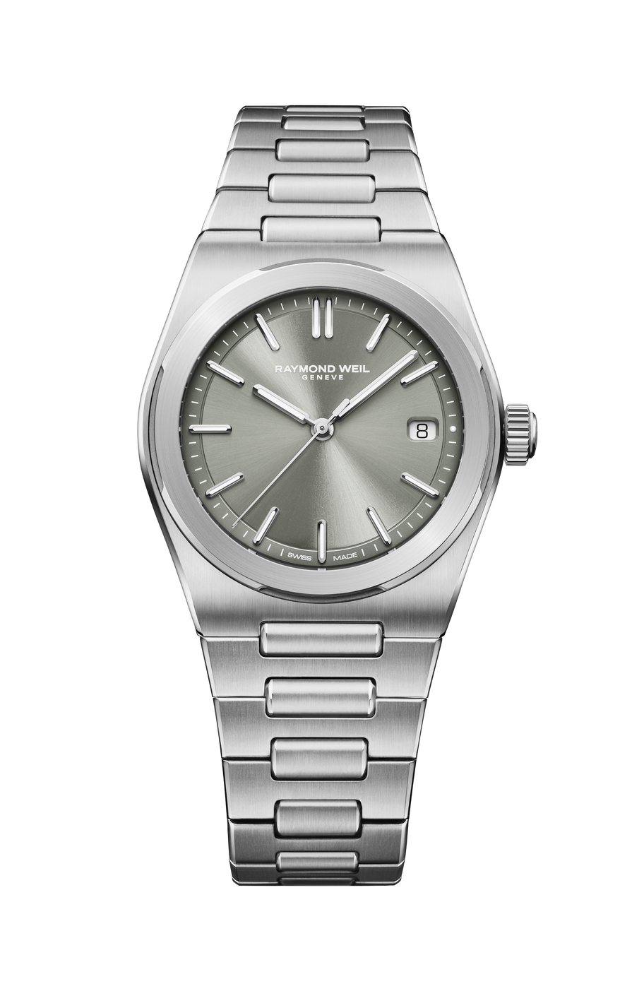 Raymond Weil A.R.T. Stainless Steel Sage Grey Dial Watch 38 Mm (1000-ST-52001)