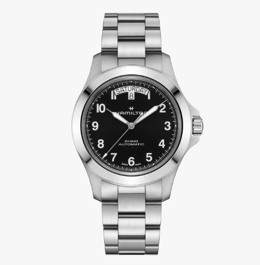 Hamilton Khaki Field King Day-Date Black Dial Watch 40Mm (H64475131)