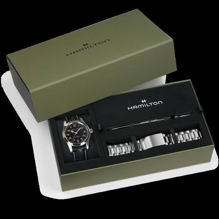 Hamilton Khaki Field Murph Auto 42mm Bracelet Bundle
Automatic | 42mm | H70605732