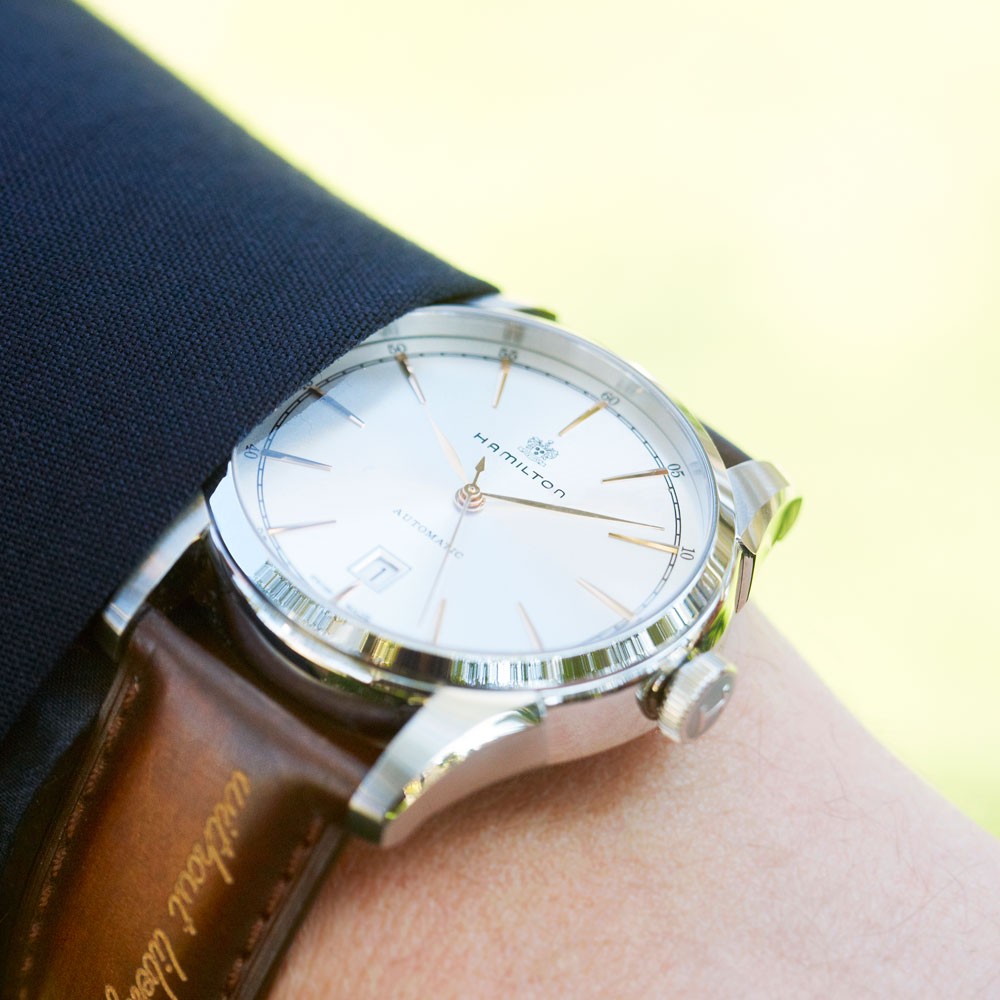 Hamilton Stainless Steel Automatic Spirit Of Liberty Watch 42mm With Brown Strap(H42415551)