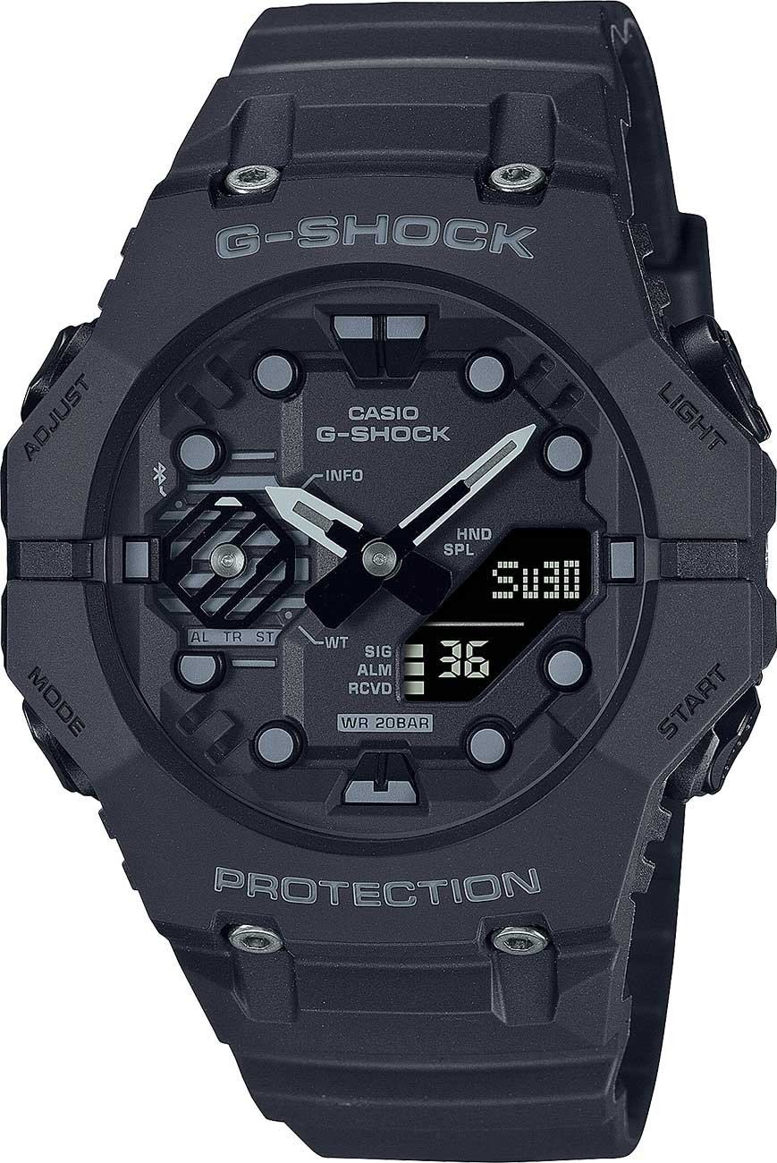 Casio G-Shock Analog-Digital Bluetooth Combi Black Resin Strap Watch (GAB001-1A)