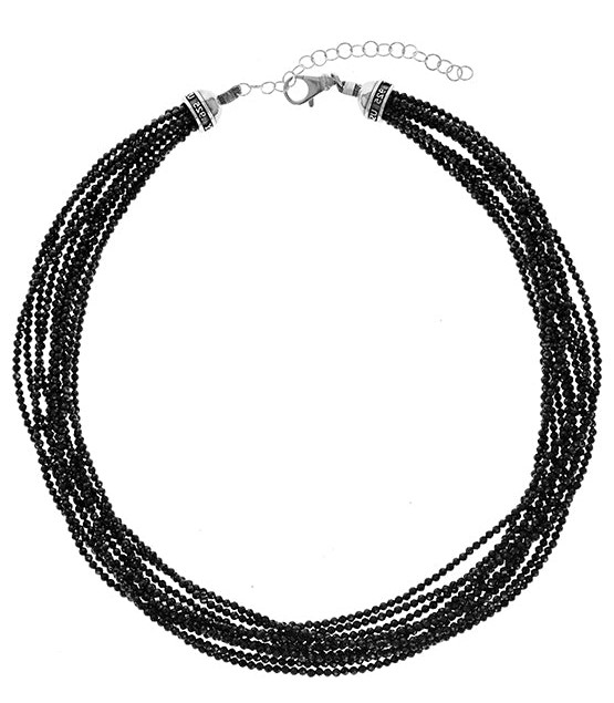King Baby Sterling Silver Ten Strand Black Spinel Necklace
Lenth : 18 Inch