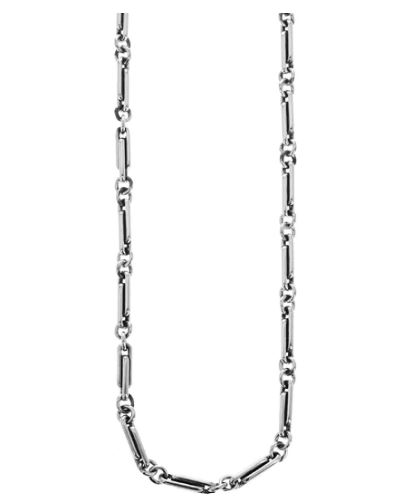 King Baby Sterling Silver Small Paperclip Necklace 
Length: 24 Inch