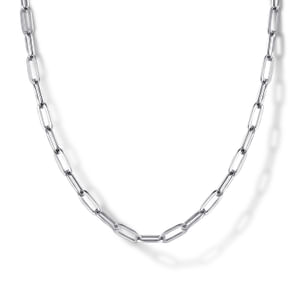 Gabriel & Co Sterling Silver Paperclip Chain-2.3 mm 
17 inch