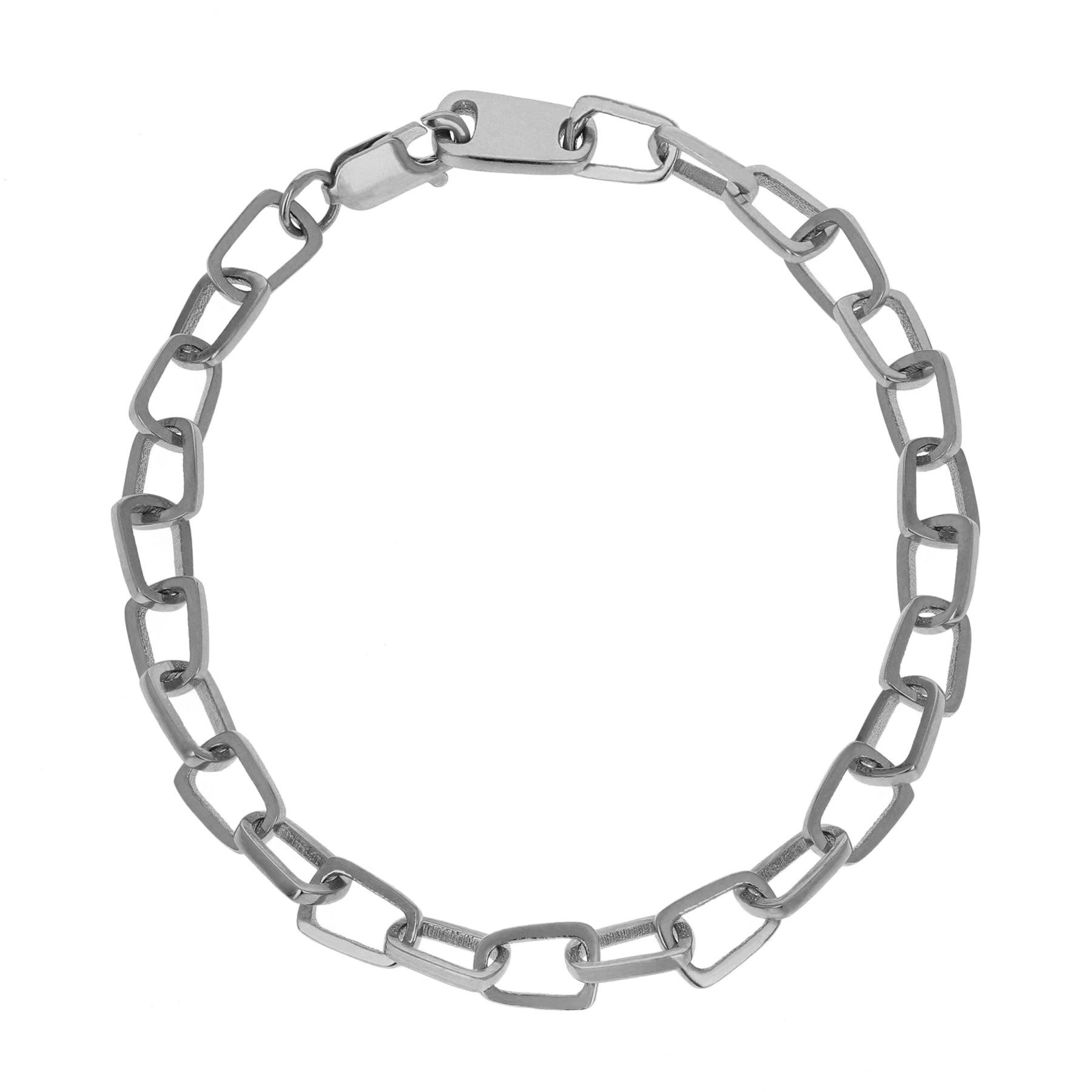King Baby Sterling Silver Pop Top Cut Out Bracelet 
Length: 8.75 Inch