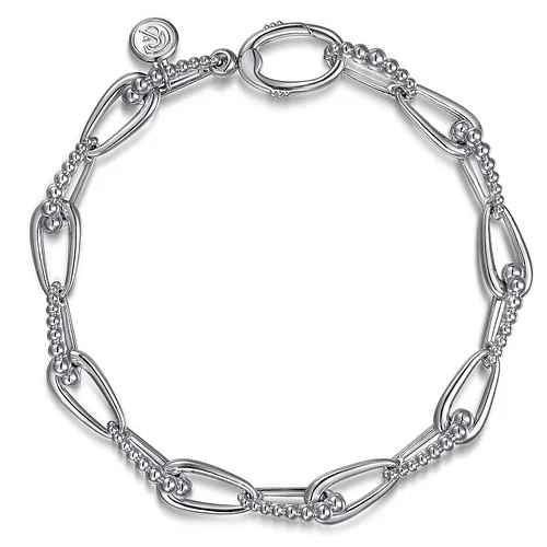 Gabriel & Co 925 Sterling Silver Bujukan Link Chain Bracelet
7.5 inch