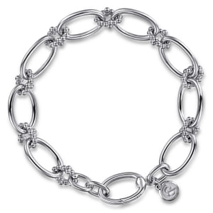 Gabriel & Co Sterling Silver Bujukan Link Bracelet
7.5 inch