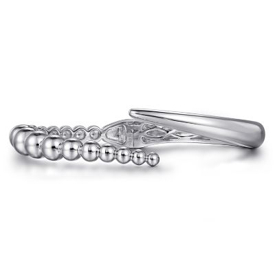 Gabriel & Co Sterling Silver Bypass Bujukan Bangle
size 6.5