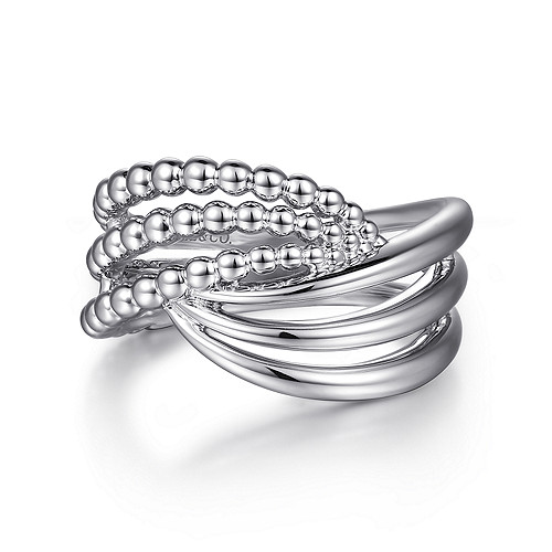 Gabriel & Co  Sterling Sliver Bujukan Twisted Ring