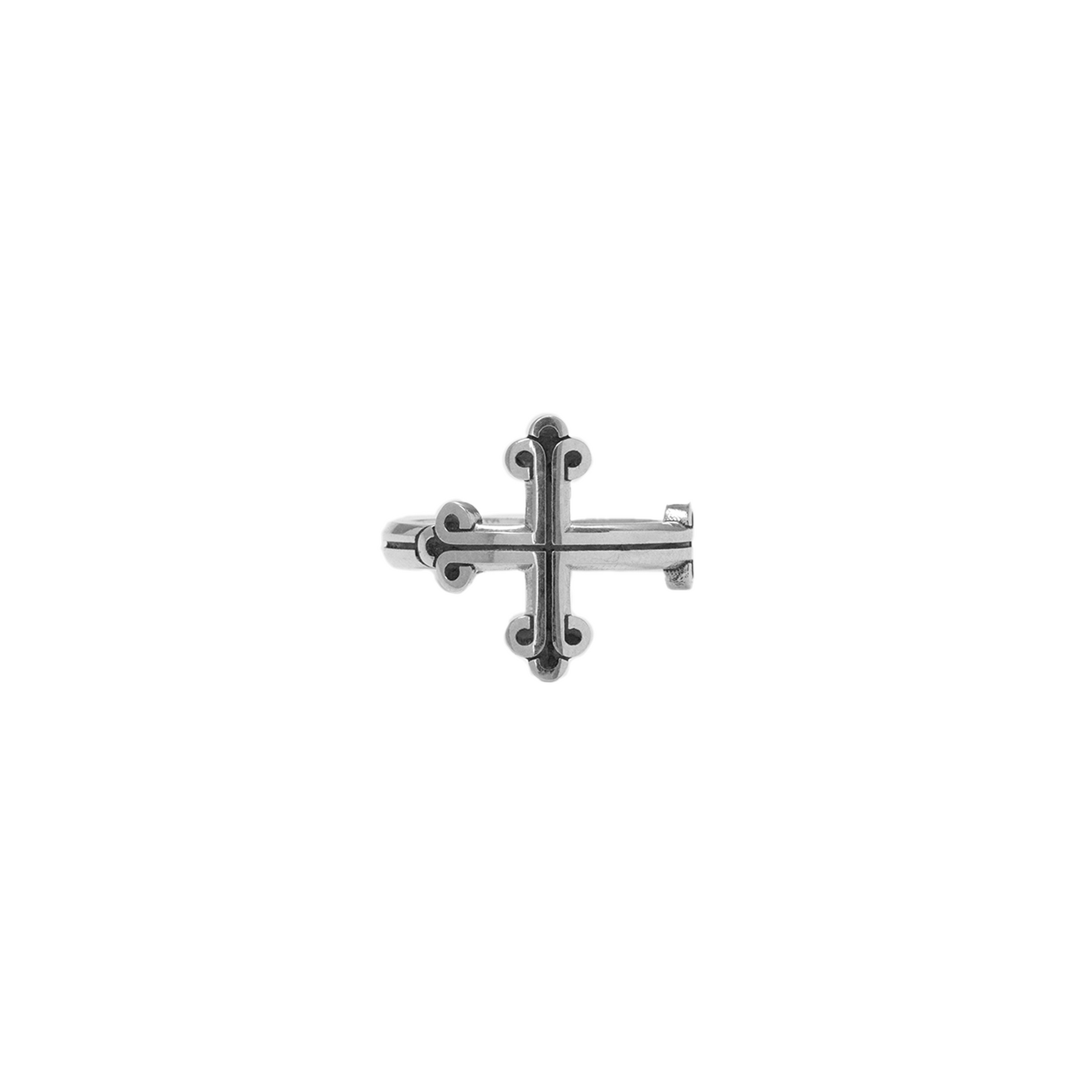 King Baby Sterling Silver Traditional Cross Ring
Ring Size: 7