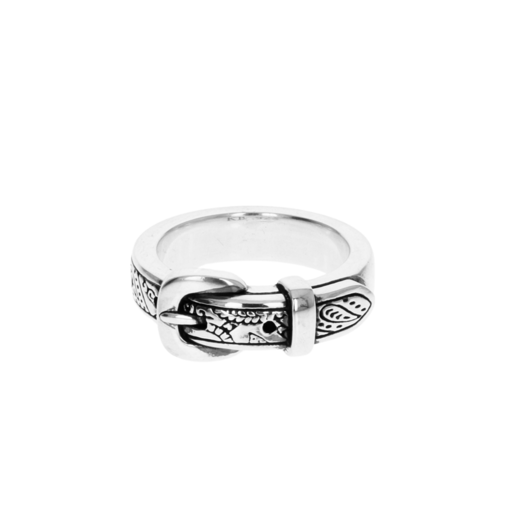 King Baby Sterling Silver Paisley Belt Ring
Ring Size: 7