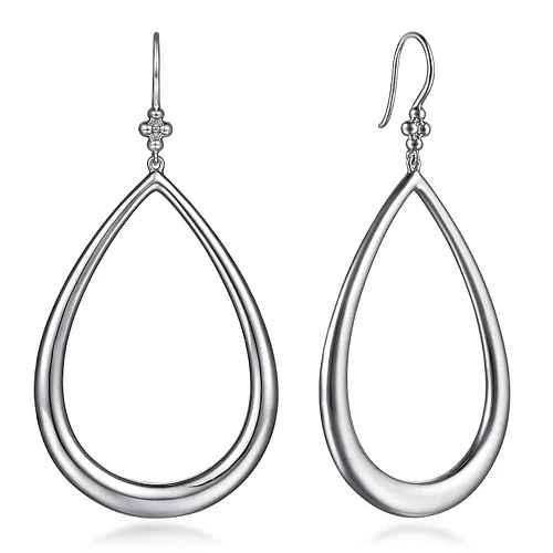 Gabriel & Co Sterling Sliver Fish Wire Teardrop Earrings