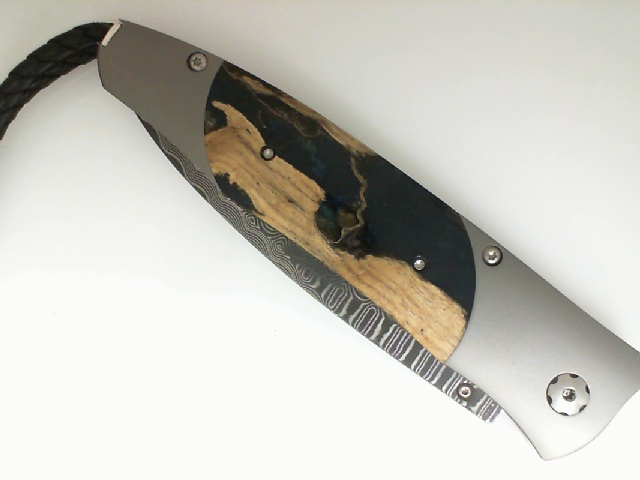 William Henry Gentac Titanium Catus Blues Damasuc Wave Pocket Knife
39/50