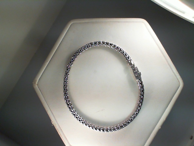 SS 3mm Dragon weave 7.5" Bracelet