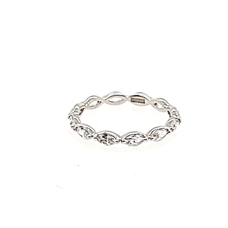 18K Si 1.2Cttw Mq Diamond Eternity Band  Pt Si $3860  Pt Vs $4100