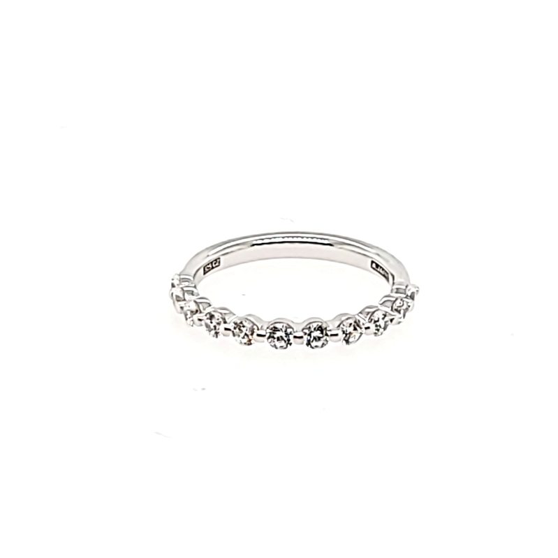 14K SI .55Cttw 11 Stone Diamond Wedding Band  18K Vs $1620  Pt Vs $1630