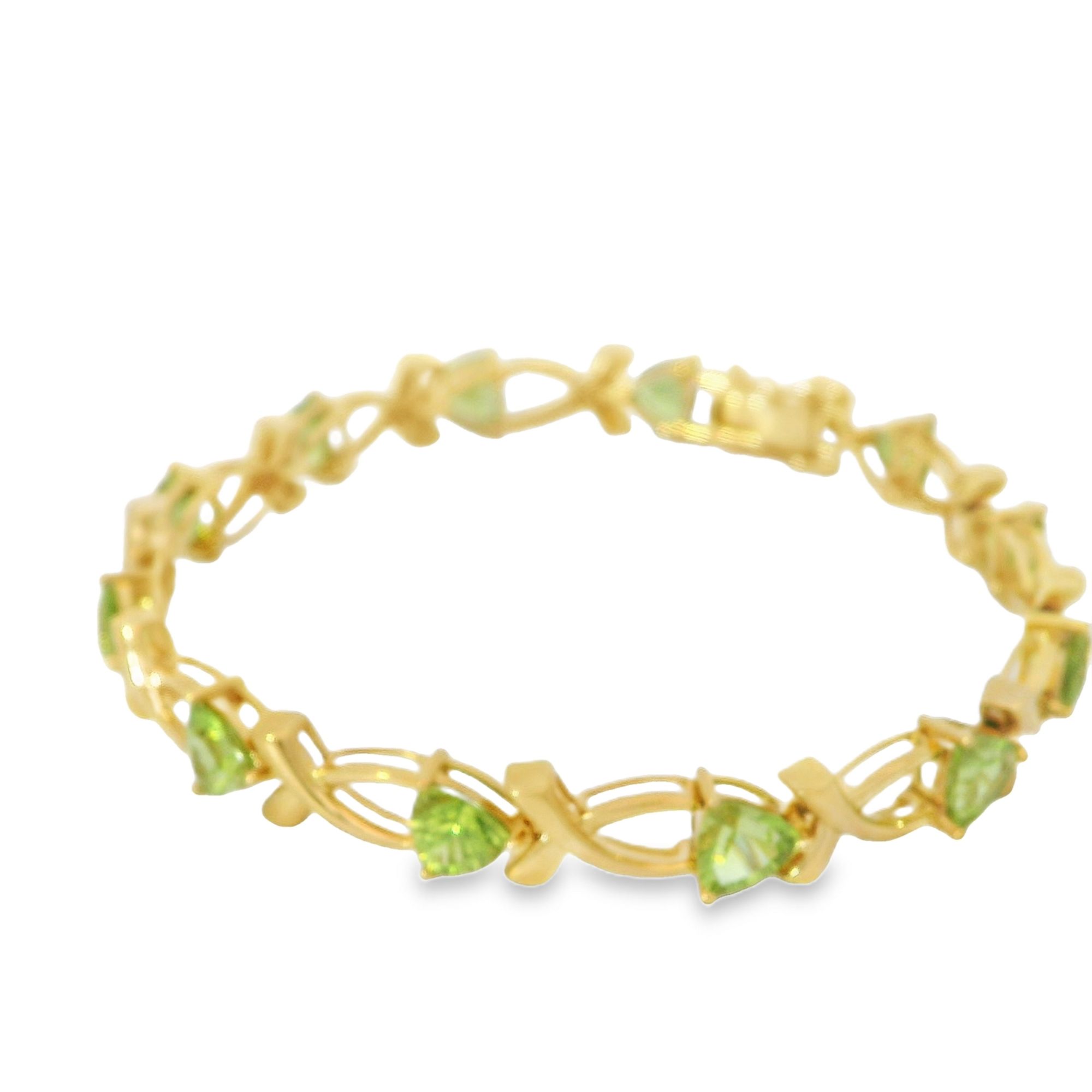 18ky Peridot Bracelet P9.0