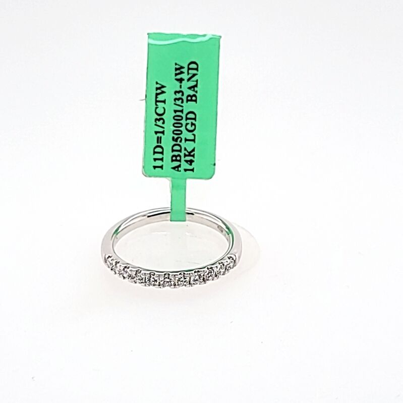 Lab Grown - 14Kw .33Cttw 11 Stone Diamond Band  H Si