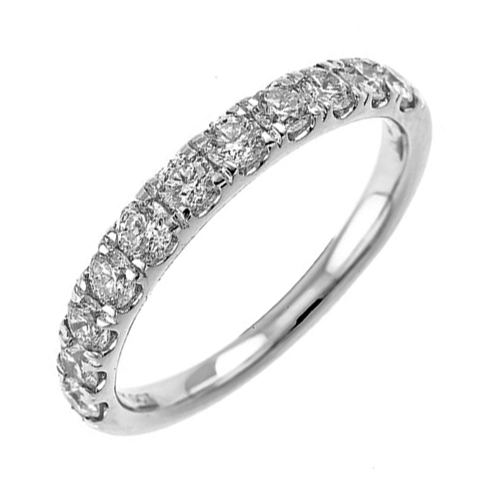 Lab Grown - 14Kw .75Cttw 11 Stone Diamond Band