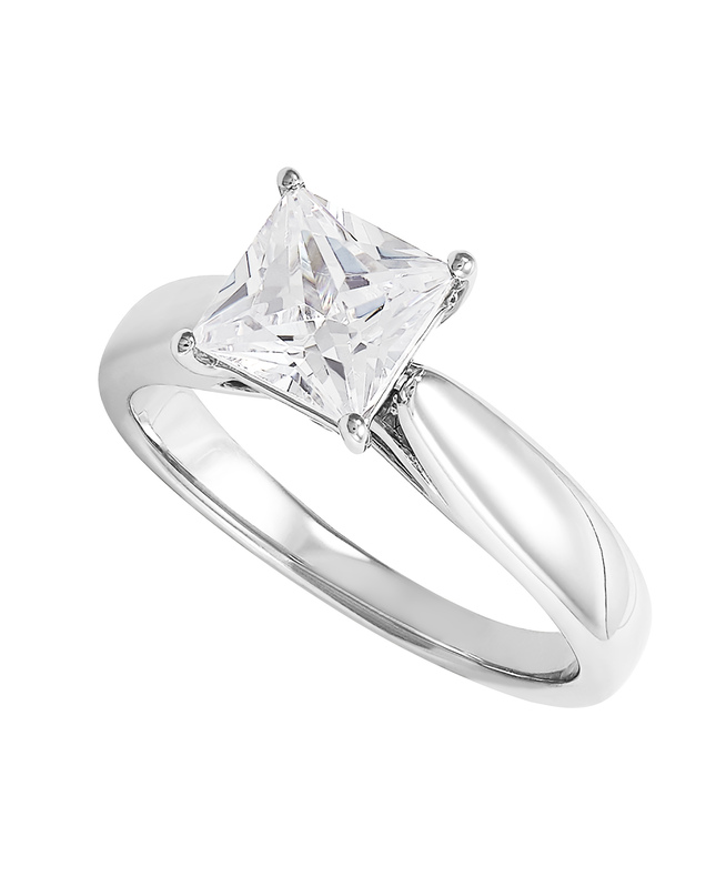 Lab Grown - 14Kw 1.50Ct P/C Diamond Ring  H Si1  Igi Cert Lg11063507