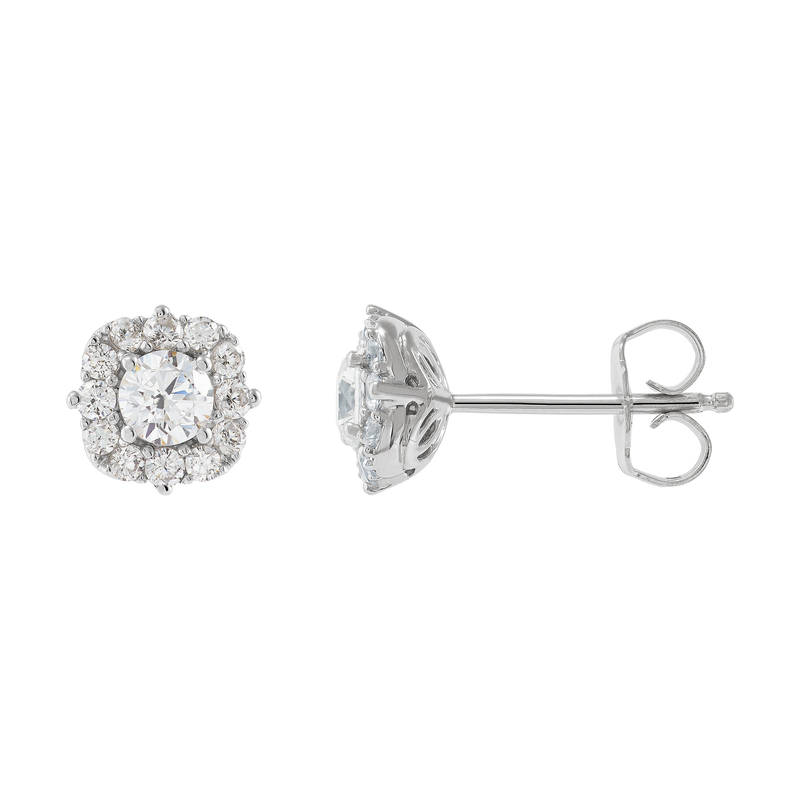 Lab Grown - 14Ky 3/4Cttw Diamond Earrings