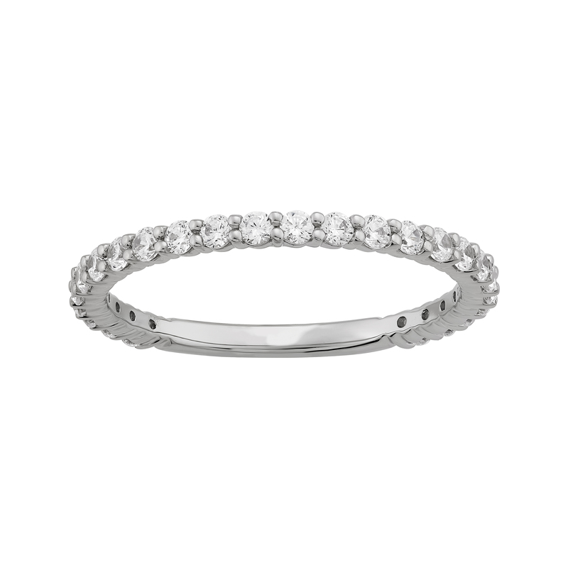 Lab Grown - 14Kw 1/2Cttw Prong Set Wedding Band