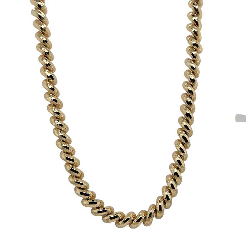14Ky 2Mm 18" San Marco Link Necklace