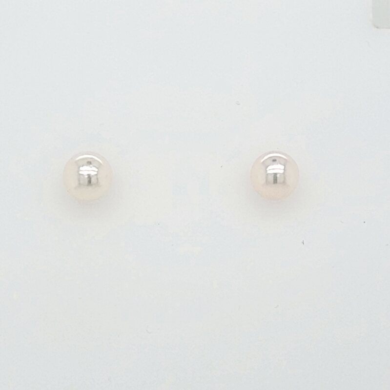 14Kw 6-6.5Mm Akoya Pearl Studs - Aa