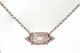 10Kr Morganite Necklace W/Diamond Accent  Mg=1.36Ct D=.02Ct