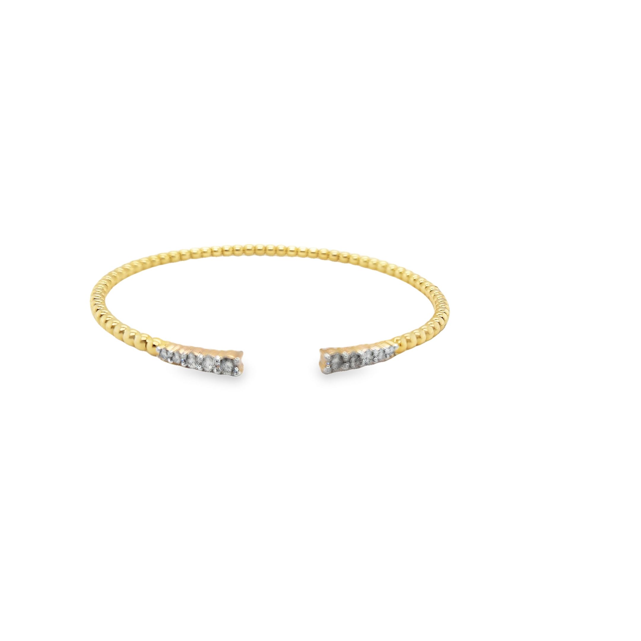 10Ky 1/2Cttw Diamond Bangle