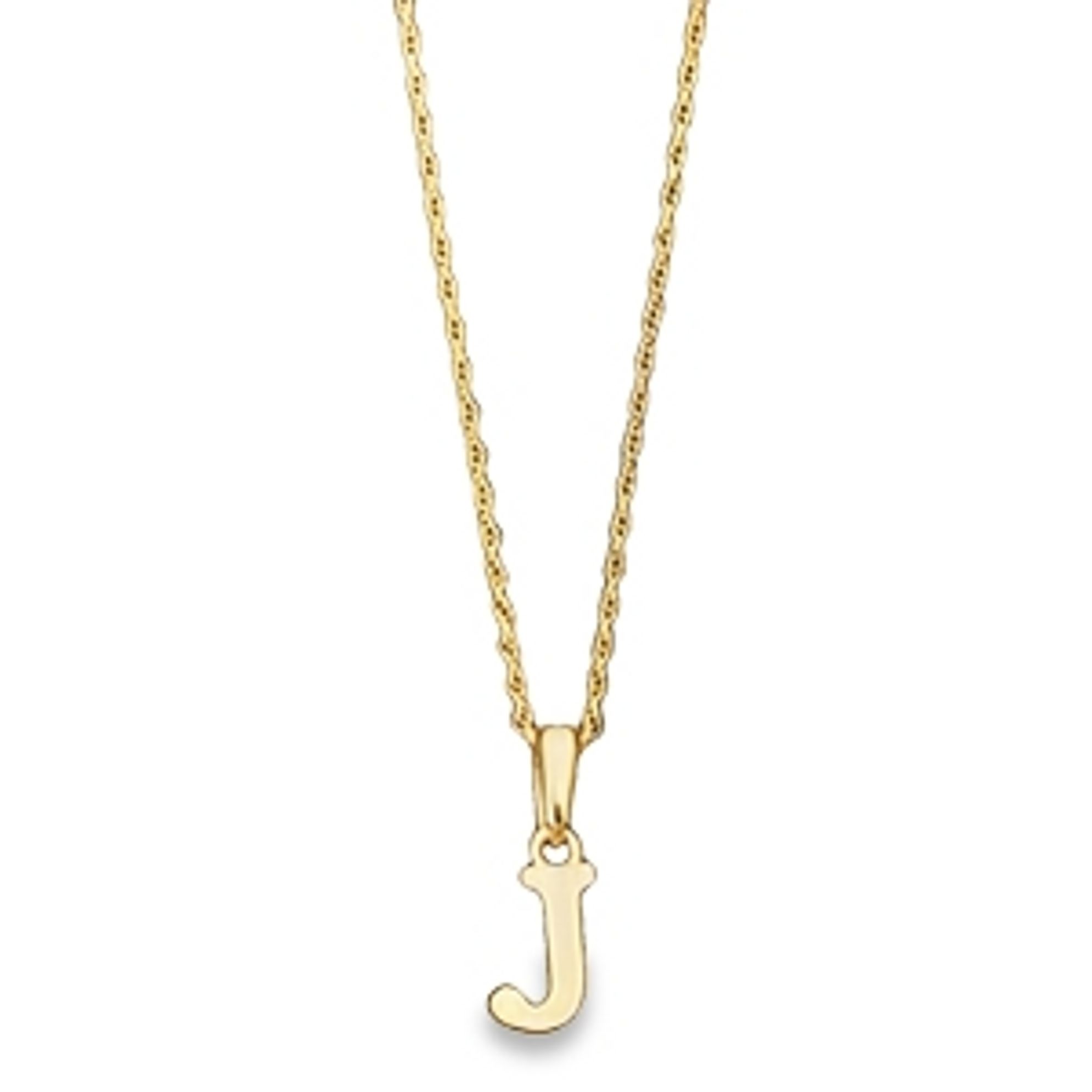 14Ky Initial J Pendant