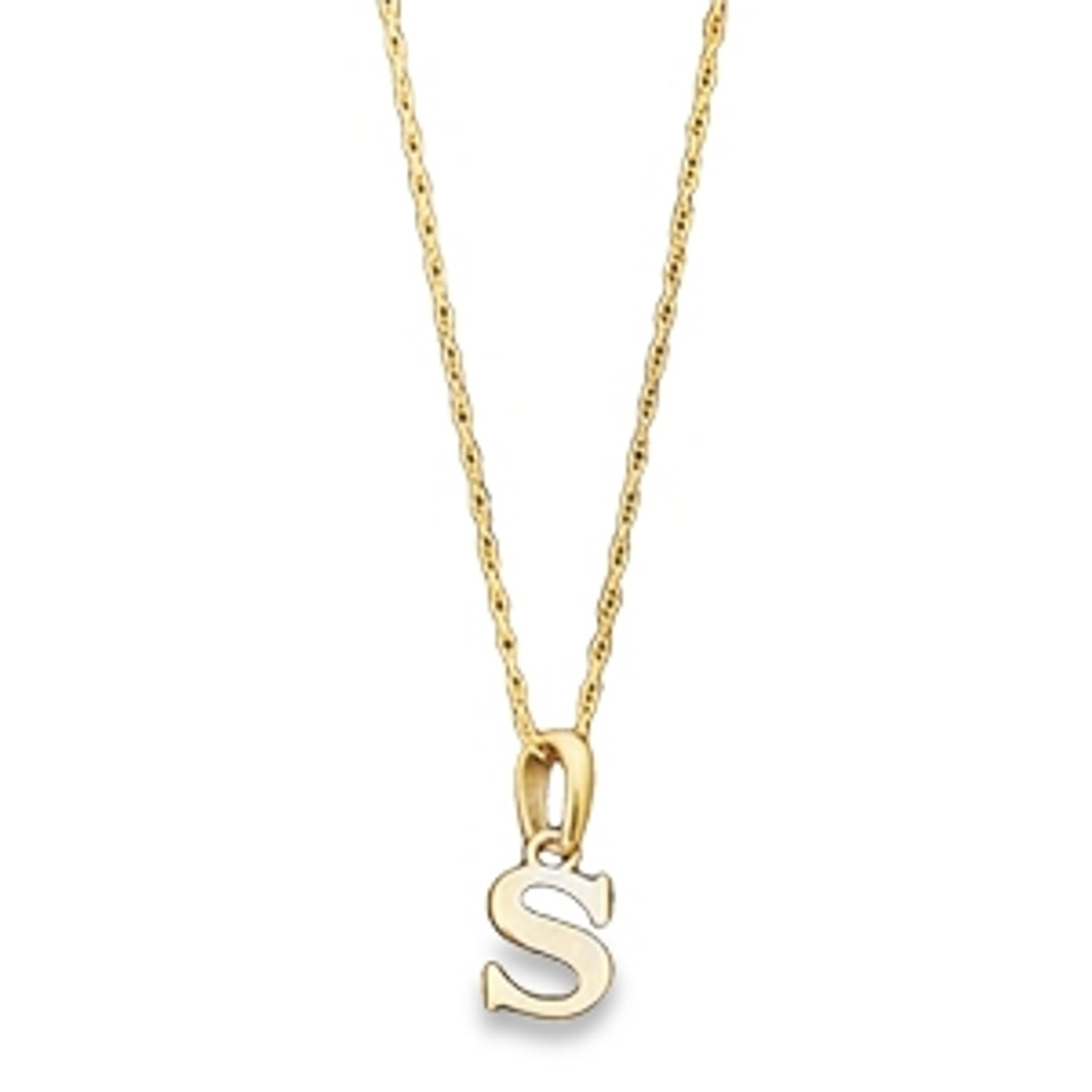14Ky Initial S Pendant