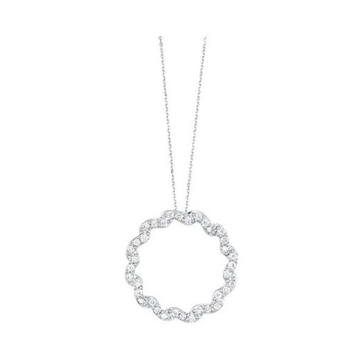 Ss .25Cttw Diamond Circle Necklace