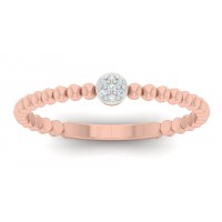 10Kyr Diamond Accented Stackable Band