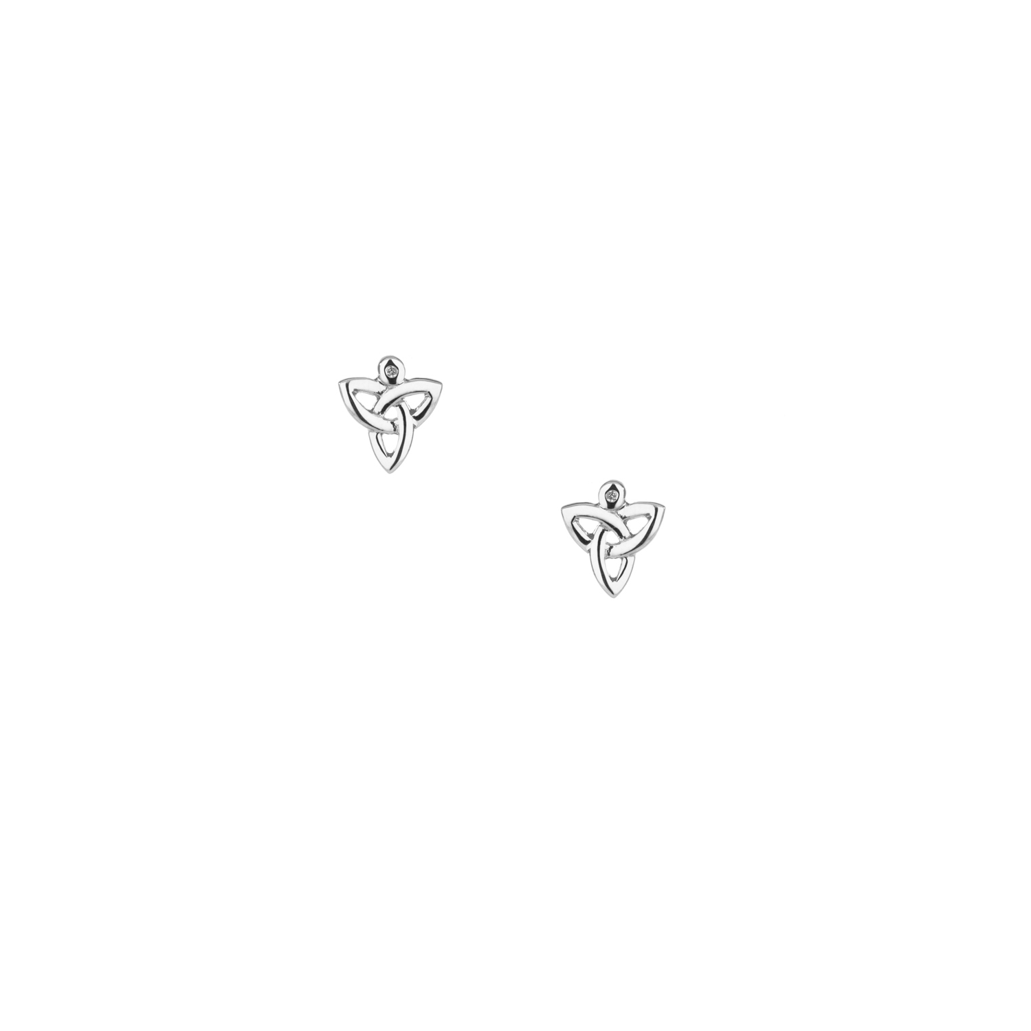 SS Diamond Trinity Post Earrings
