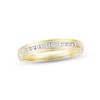 10Ky 1/10Cttw 8 Stone Mens Diamond Wedding Band  Size 10