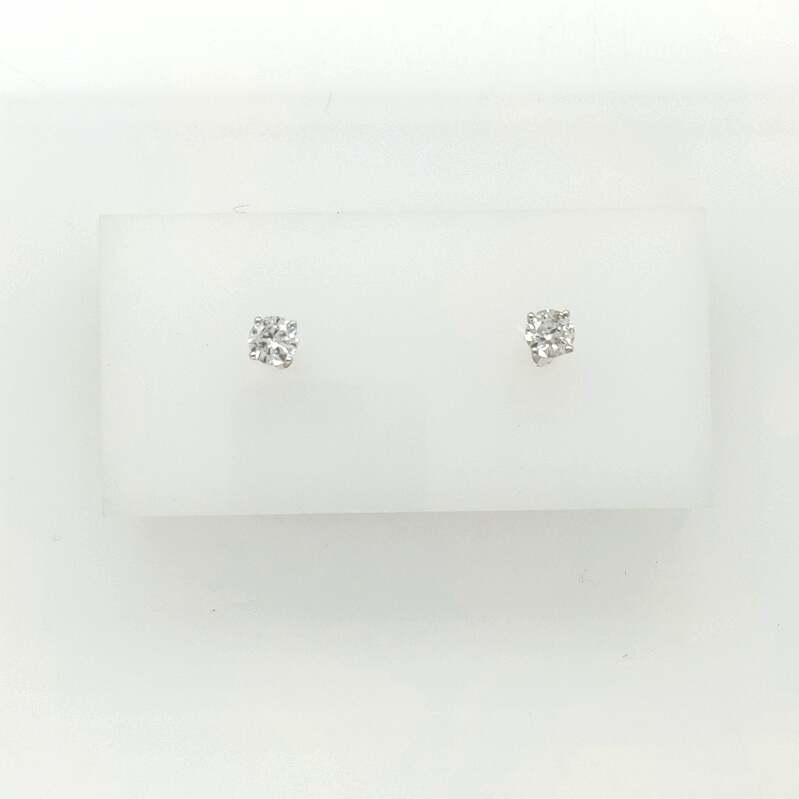 14Kw .51Cttw Diamond Stud Earrings