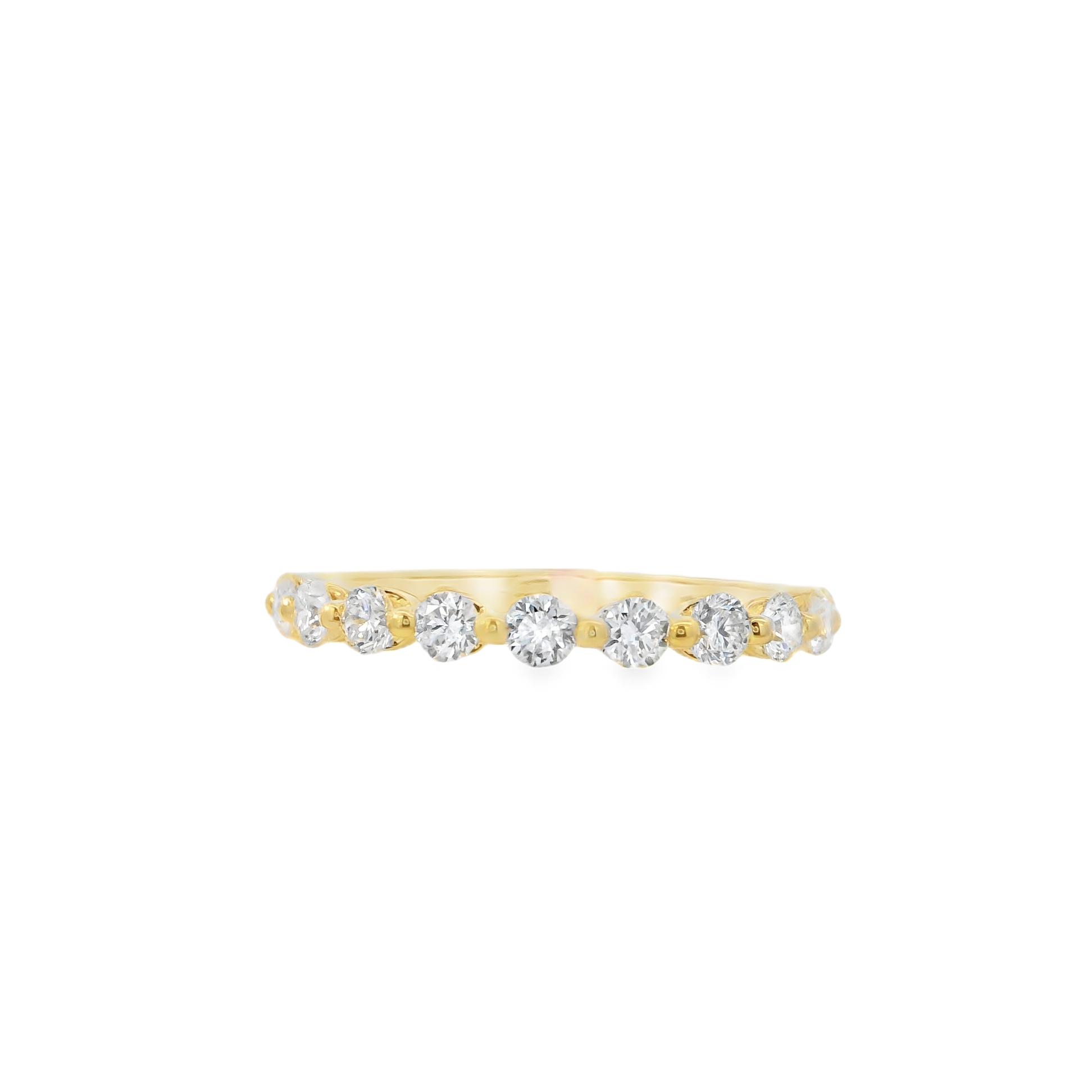14ky Lab Floating Wedding Band .75cttw