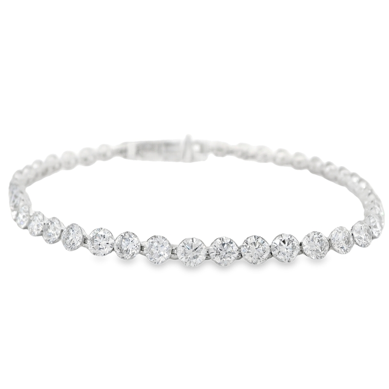 14kw Lab RD Tennis Bracelet 8.6cttw