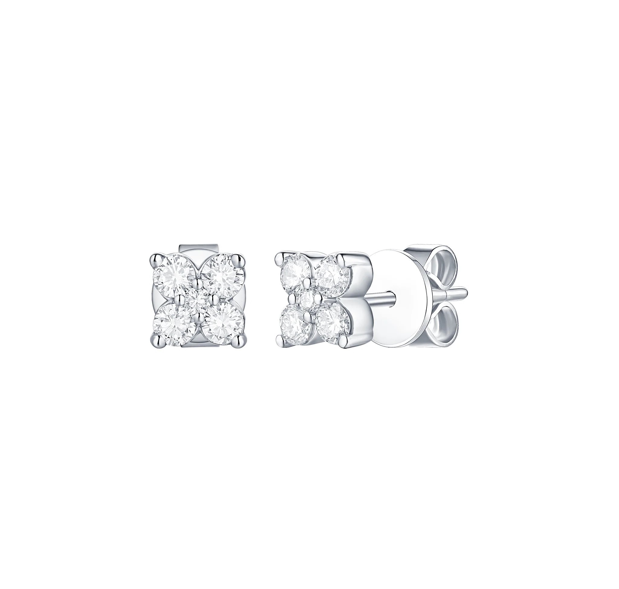 Lab Grown - 14Kw 5/8Ctw Diamond Essentials Petite Earrings