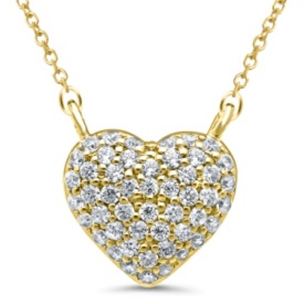 10Ky .15Cttw Diamond Heart Pendant